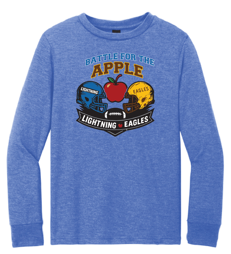 Battle for the Apple - District ® Perfect Tri ® Long Sleeve Youth Tee