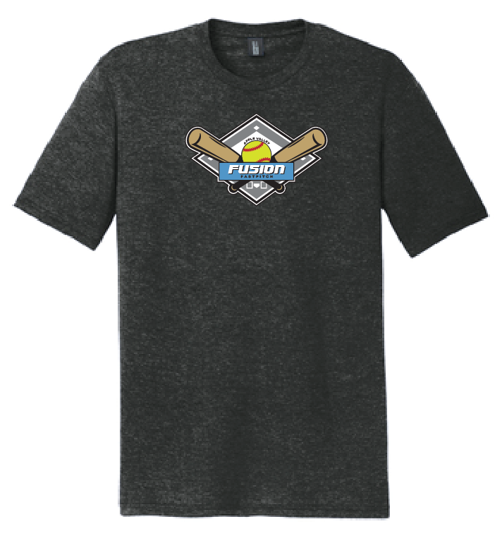 Fusion Fastpitch - District Perfect Tri ® Short Sleeve Tee - Black Frost