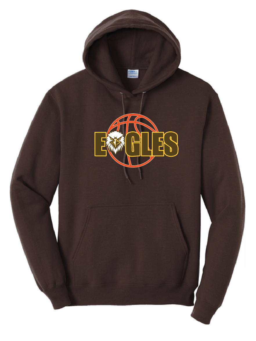 Apple Valley Basketball - Port & Co™ Core Pullover Adult Hooded Sweatshirt