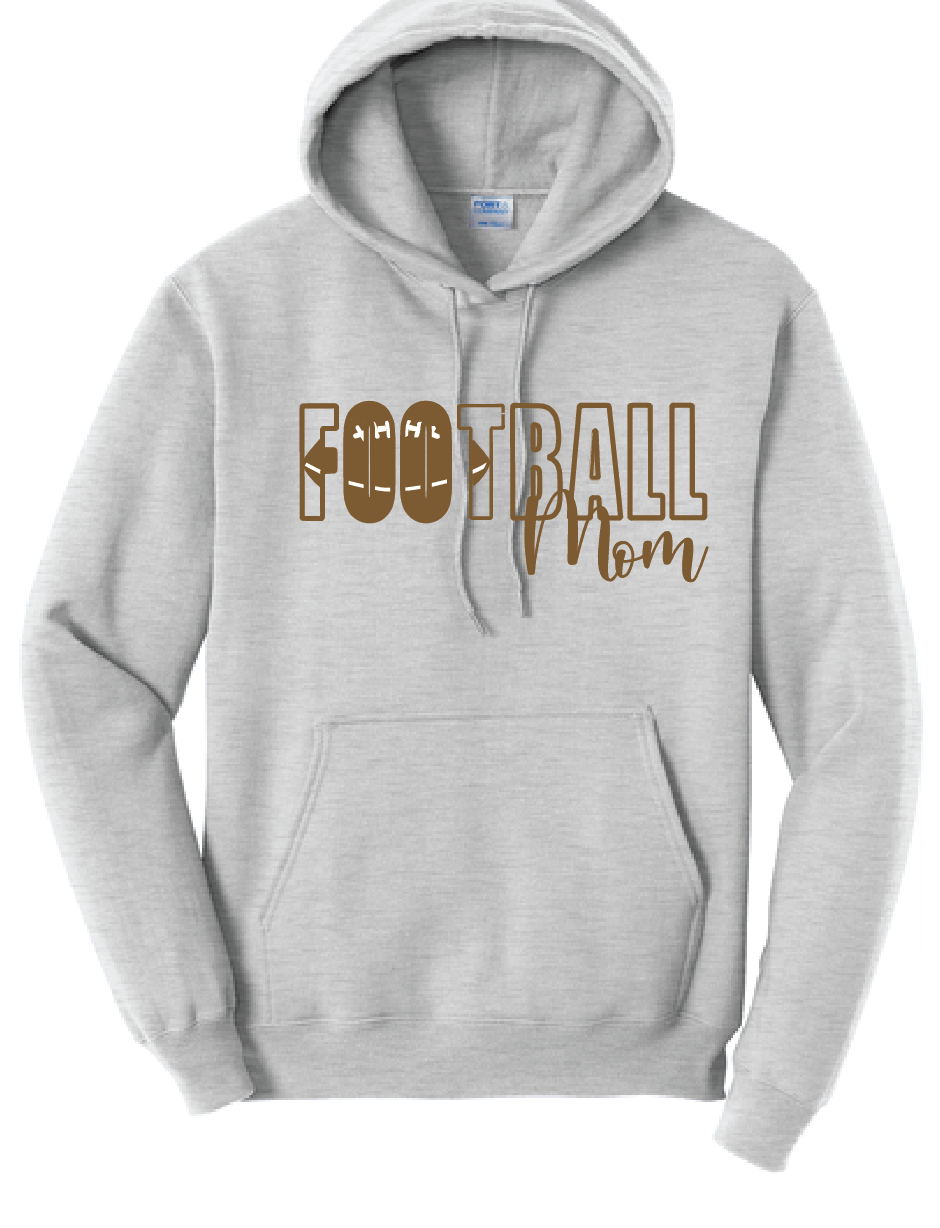 AV Football - Port & Company® Hooded Sweatshirt - Football Mom