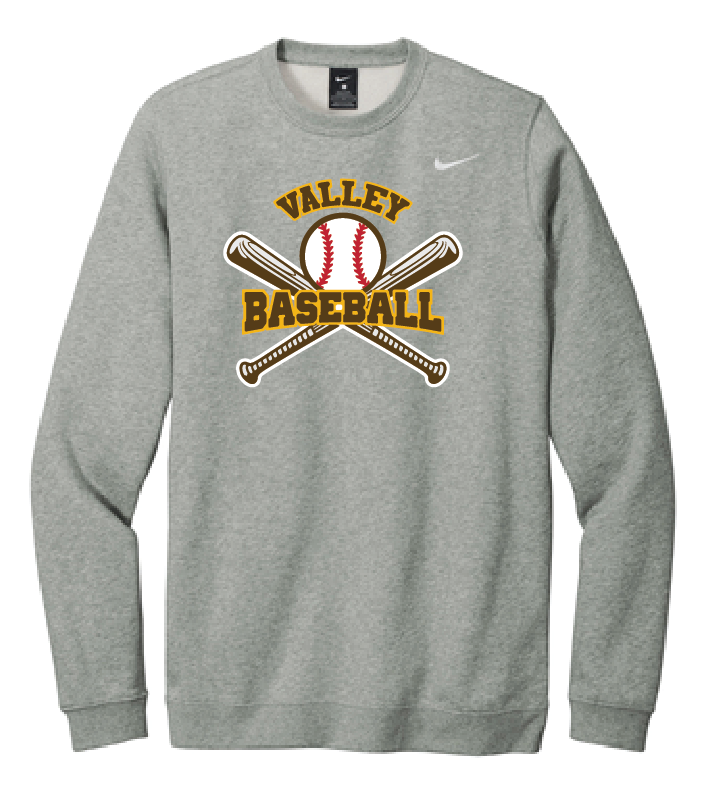 Valley Baseball - Nike Club Fleece Pullover Crewneck_Twill