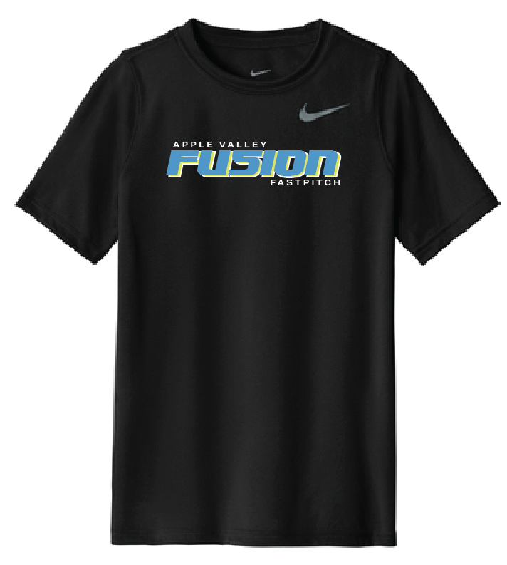 Fusion Fastpitch - NIKE Dri-Fit Short Sleeve T-Shirt - Black