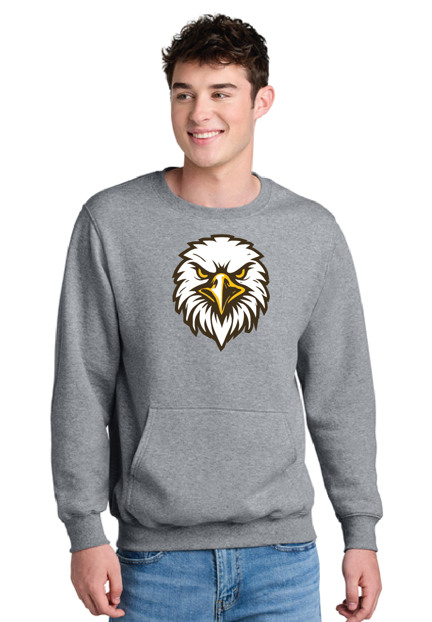 VAA - Port & Company® Crewneck Adult Pocket Sweatshirt - Twill