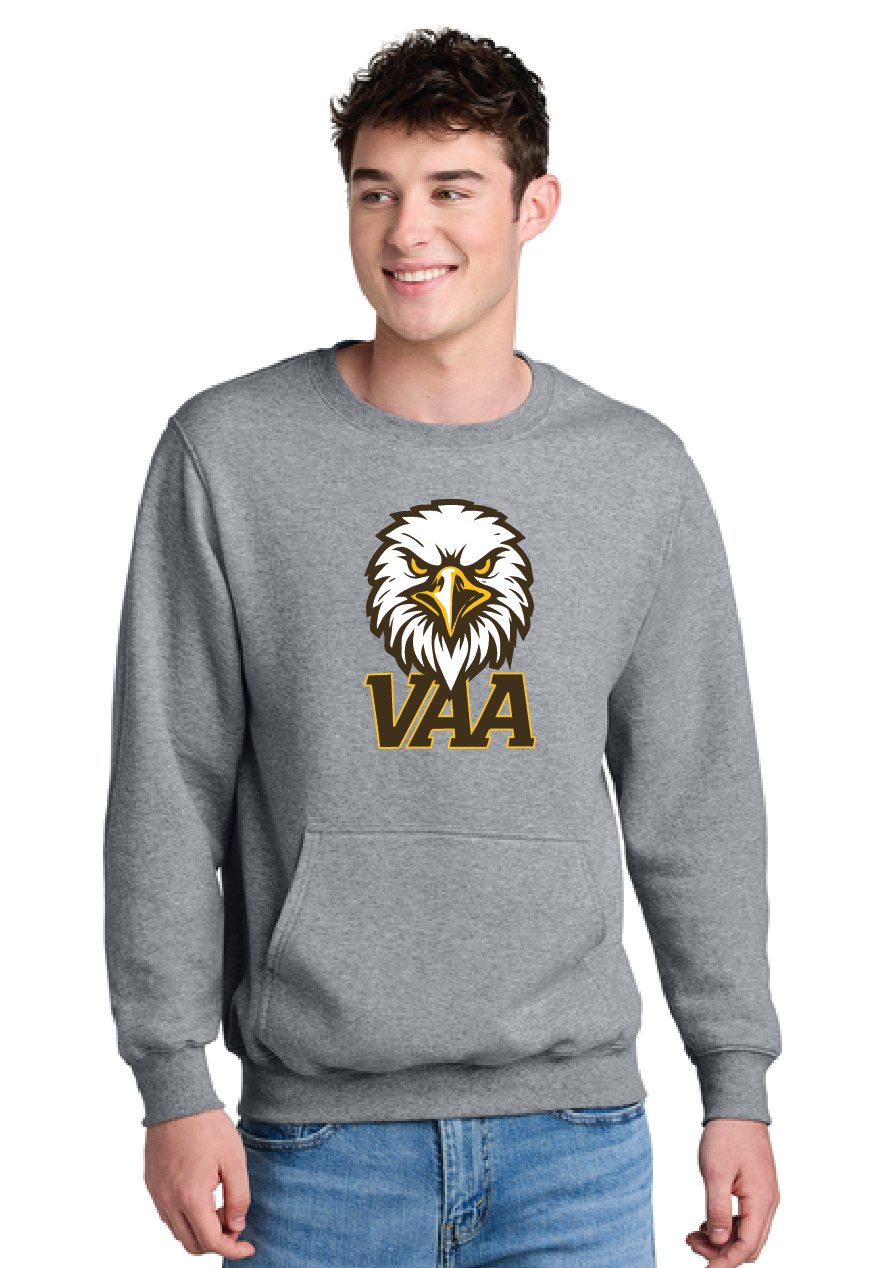 VAA - Port & Company® Crewneck Adult Pocket Sweatshirt - Screen Print