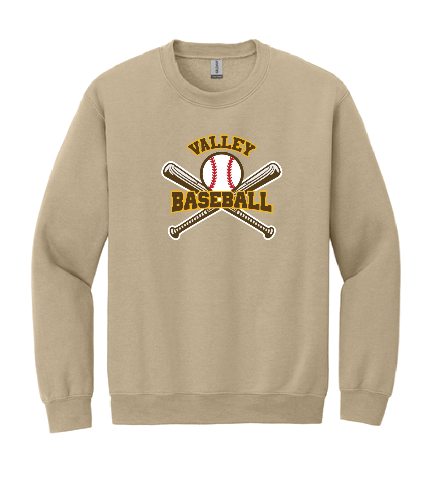 Valley Baseball - Gildan® Crewneck Sweatshirt_Screen Print