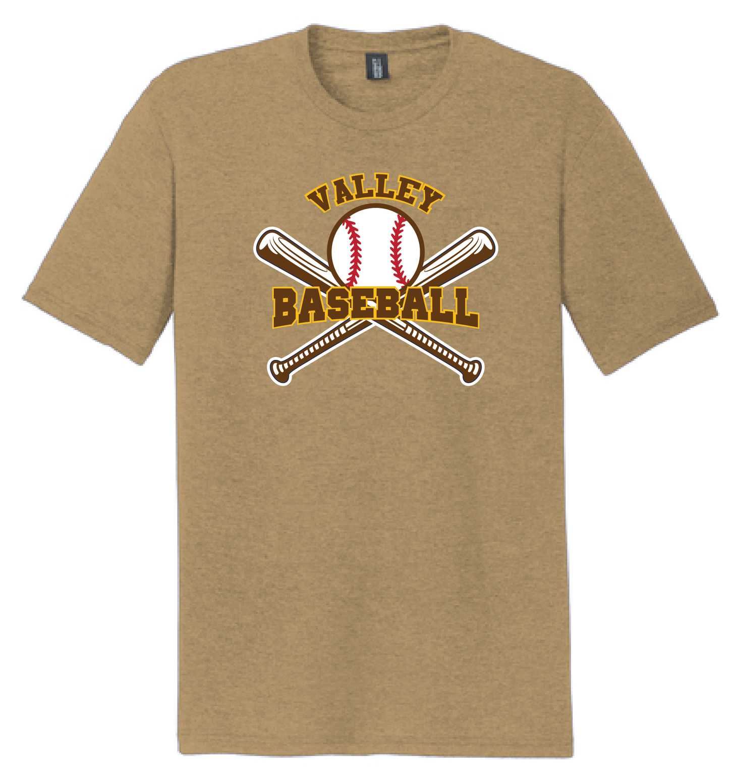 Valley Baseball - District Adult Perfect Tri ® Tee_with bats