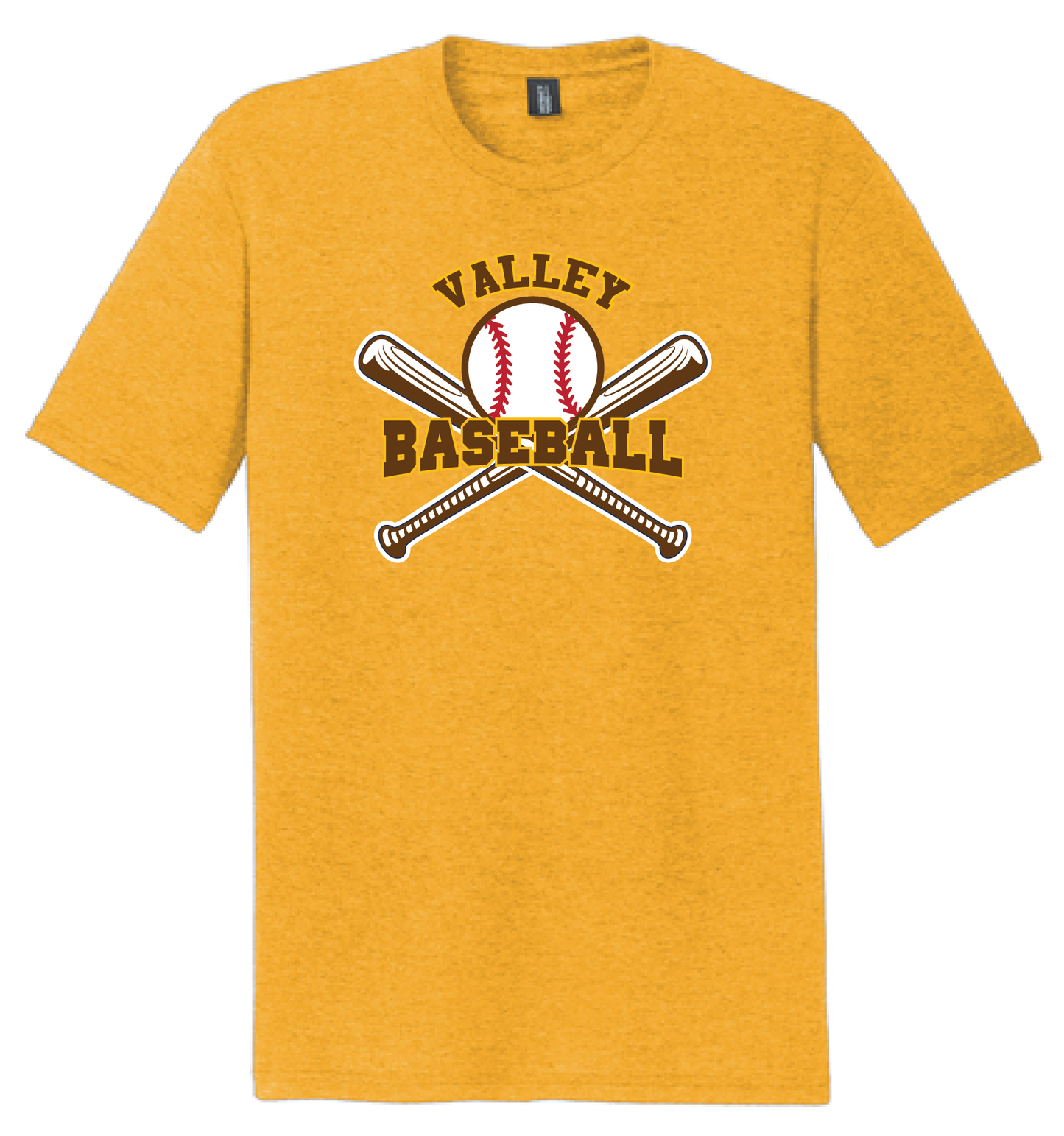Valley Baseball - District Adult Perfect Tri ® Tee_with bats