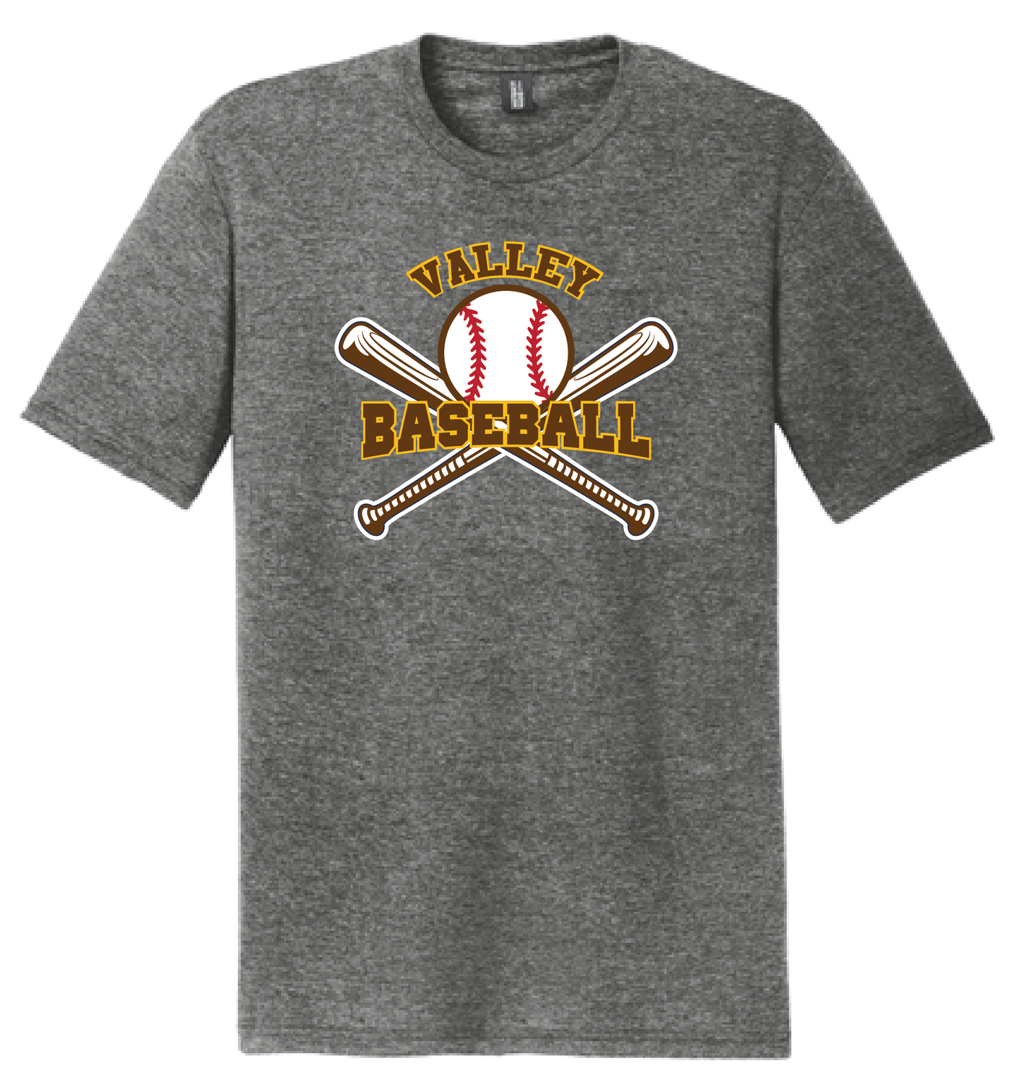 Valley Baseball - District Adult Perfect Tri ® Tee_with bats