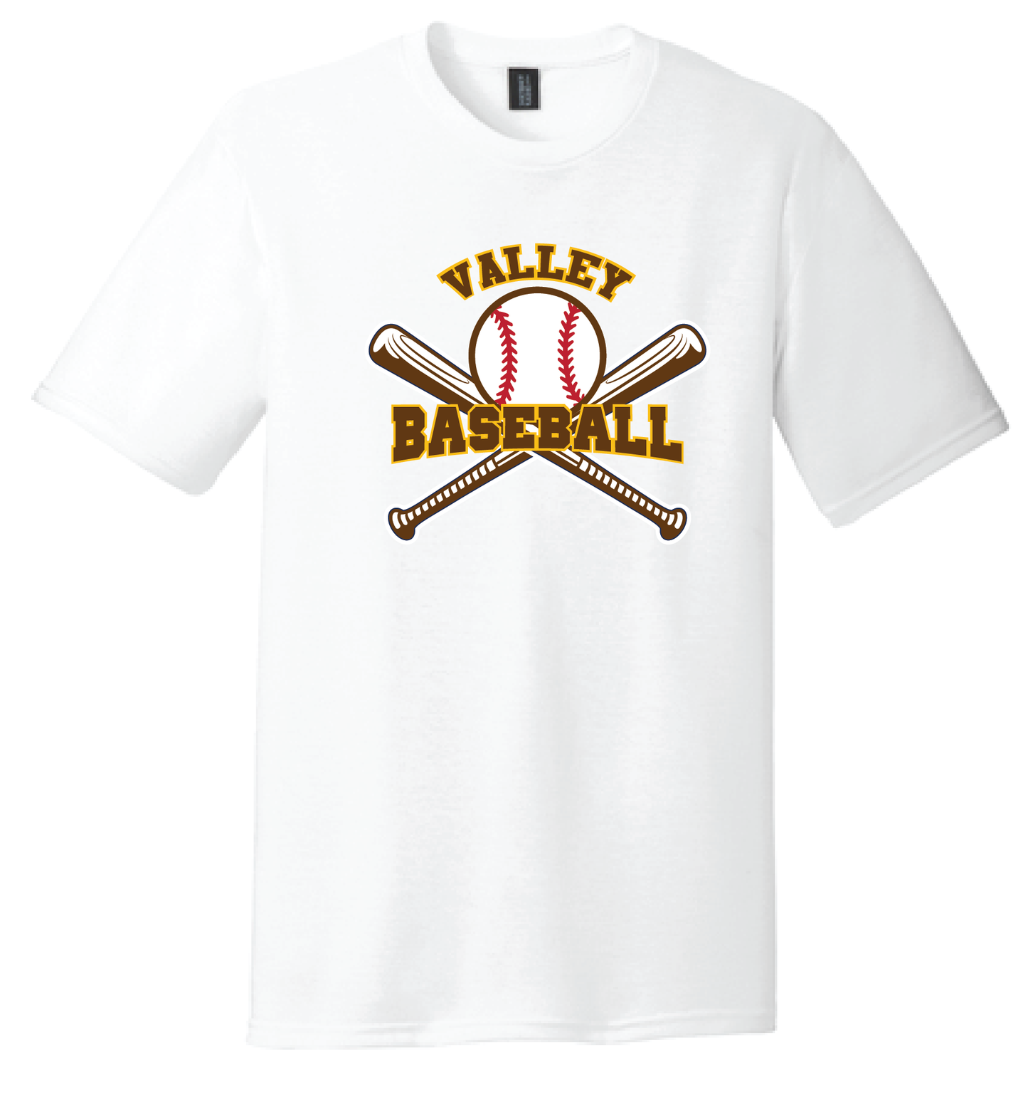 Valley Baseball - District Adult Perfect Tri ® Tee_with bats