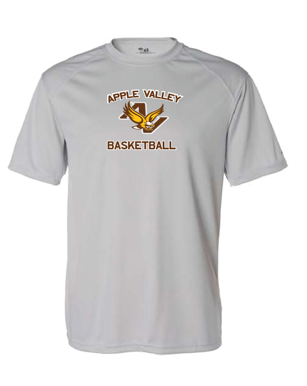 AV Basketball - Adult Wicking Short Sleeve T-Shirt in Graphite, Silver or Vegas Gold