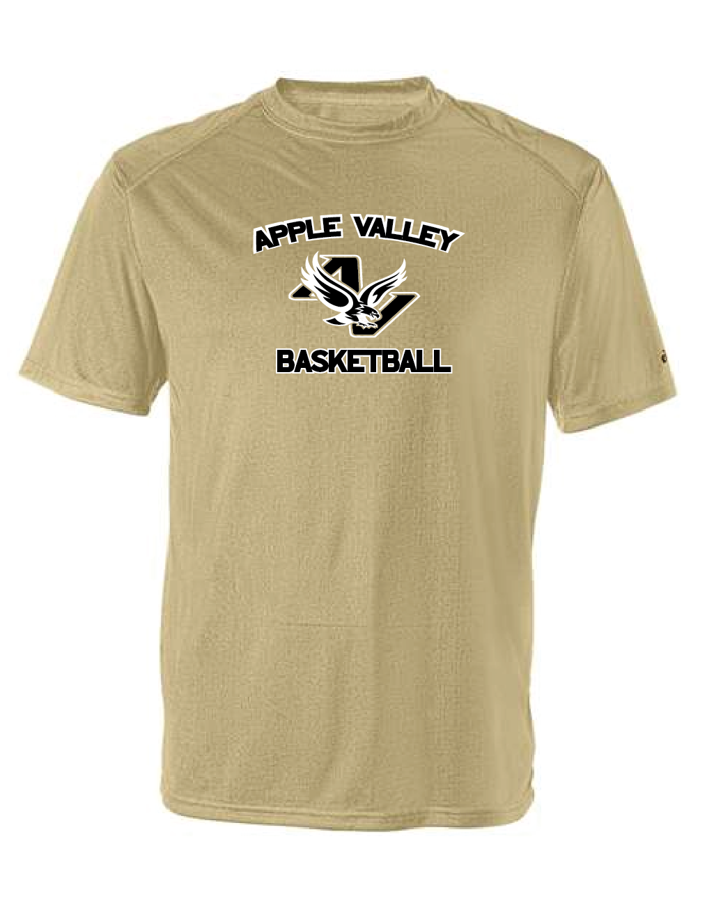 AV Basketball - Adult Wicking Short Sleeve T-Shirt in Graphite, Silver or Vegas Gold