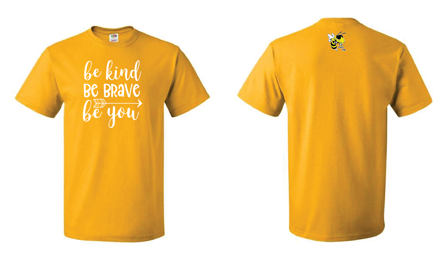 Harriet Bishop Elementary - Adult & Youth Cotton Short Sleeve T-Shirt Be Kind