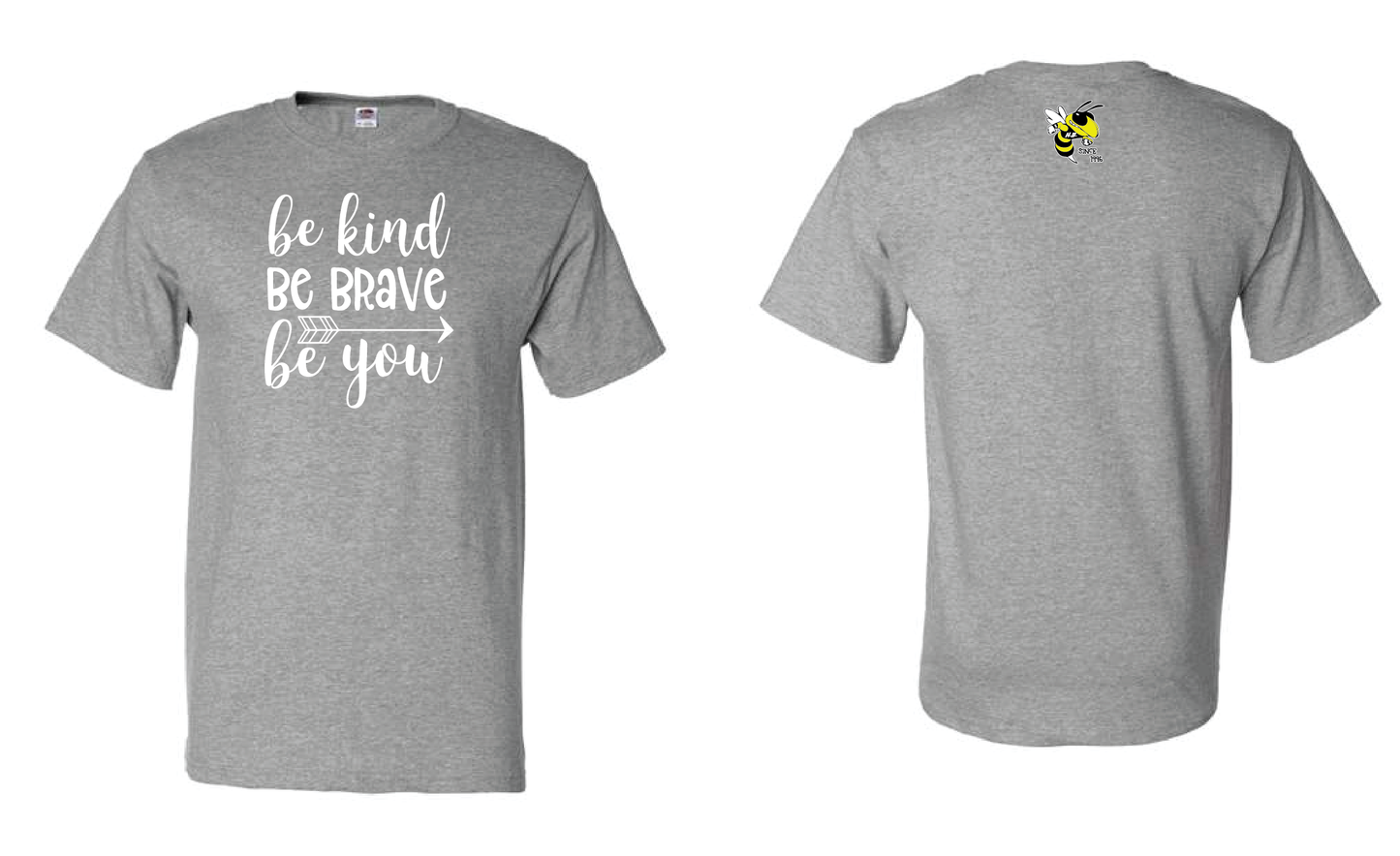 Harriet Bishop Elementary - Adult & Youth Cotton Short Sleeve T-Shirt Be Kind
