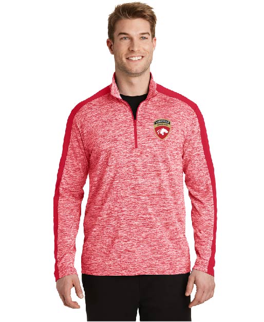 Lakeville Soccer - Sport-Tek® PosiCharge® Electric Heather Colorblock 1/4-Zip Pullover