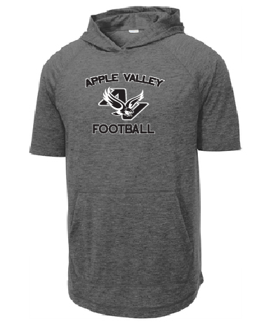 AV Highschool Football - Tri-Blend Wicking Short Sleeve T-Shirt Hoodie
