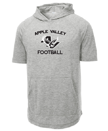AV Highschool Football - Tri-Blend Wicking Short Sleeve T-Shirt Hoodie