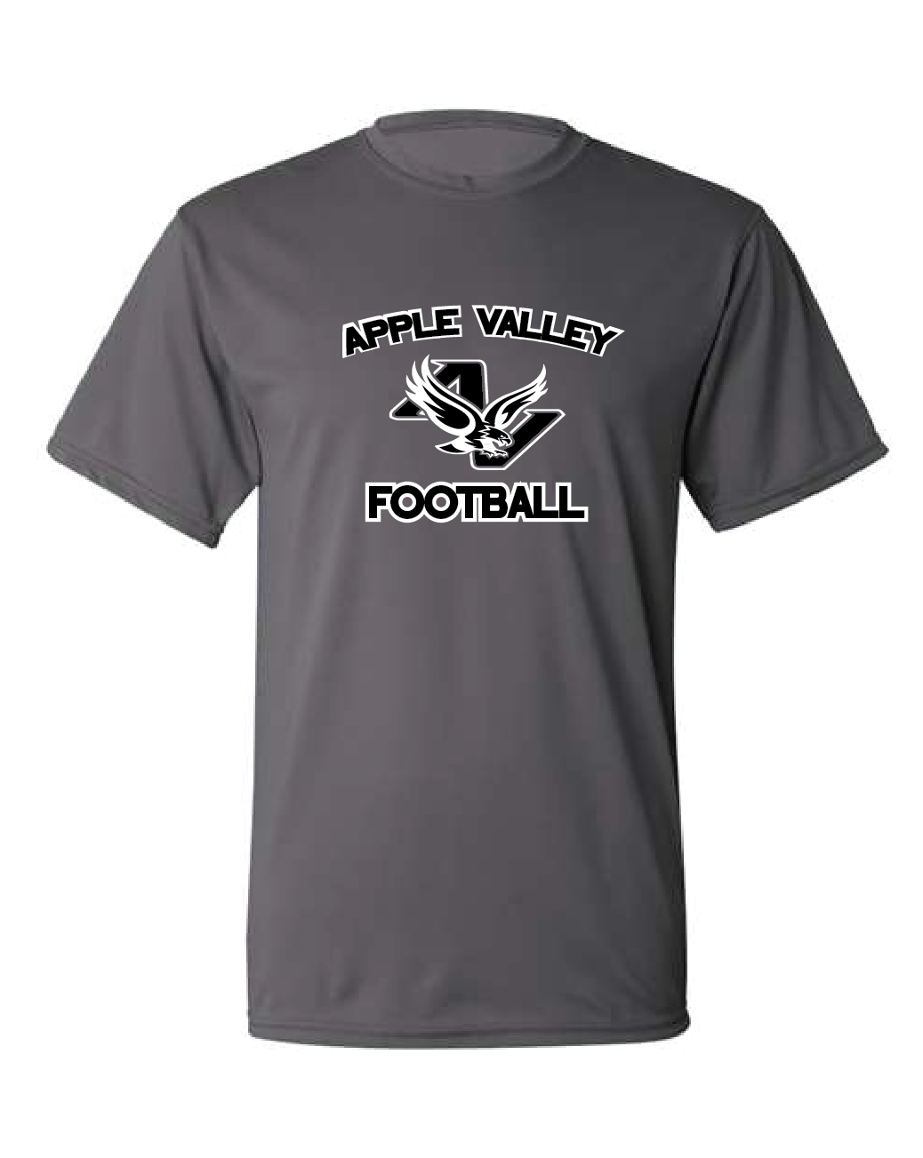 AV Highschool Football - Adult Wicking Short Sleeve T-Shirt - Graphite