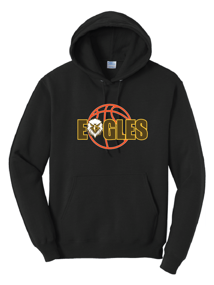 Apple Valley Basketball - Port & Co™ Core Pullover Adult Hooded Sweatshirt