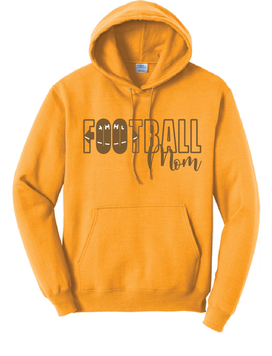 AV Football - Port & Company® Hooded Sweatshirt - Football Mom