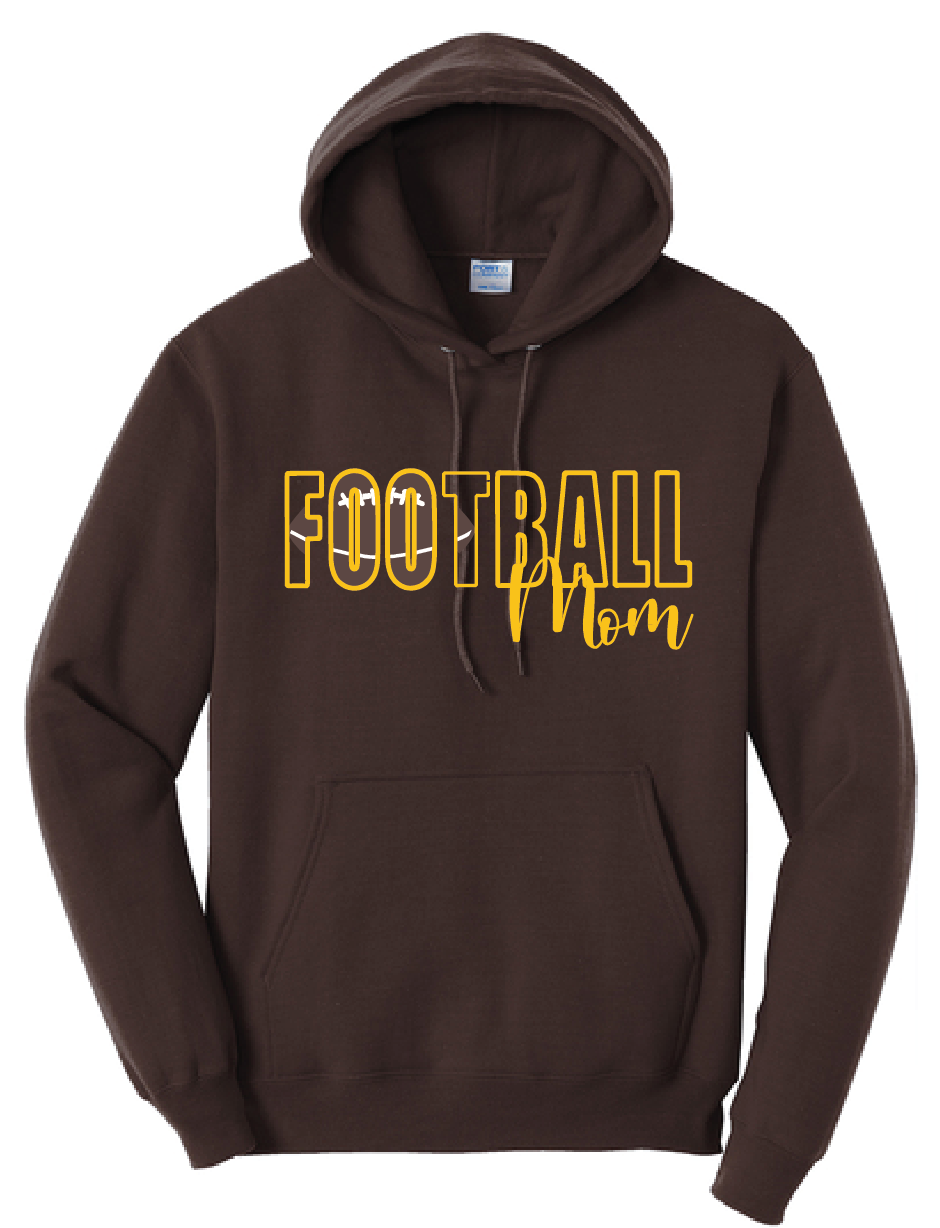 AV Football - Port & Company® Hooded Sweatshirt - Football Mom