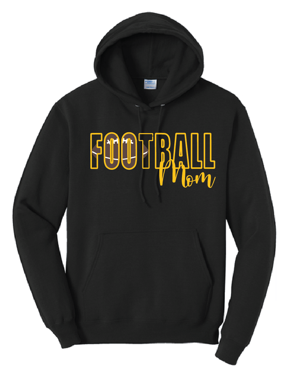 AV Football - Port & Company® Hooded Sweatshirt - Football Mom