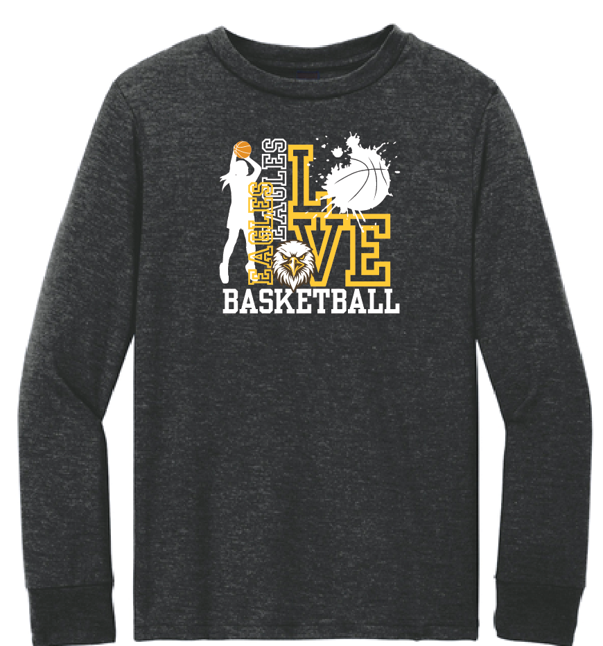 Apple Valley Girls Basketball - District ® Perfect Tri ® Tee Adult Long Sleeve
