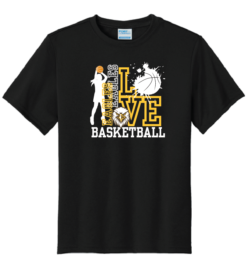 Apple Valley Girls Basketball - Port & Co™ Performance Tee Youth Short Sleeve