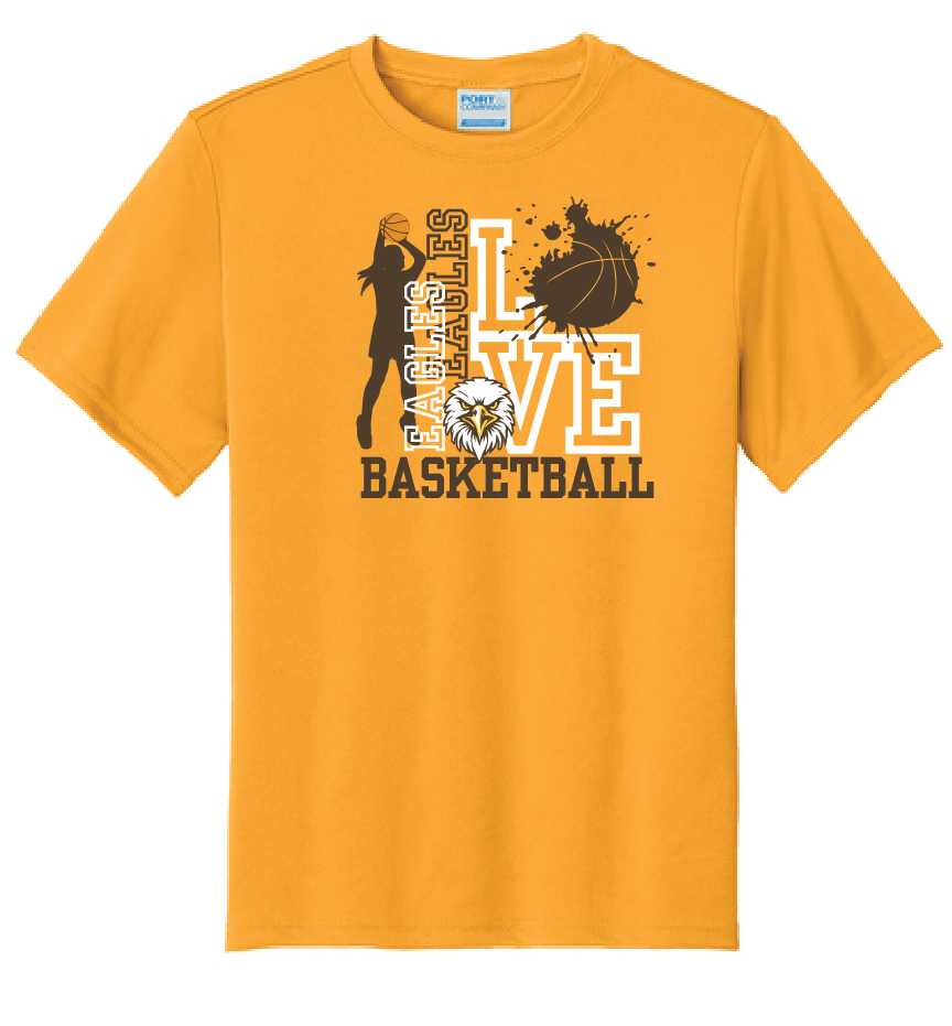 Apple Valley Girls Basketball - Port & Co™ Performance Tee Youth Short Sleeve