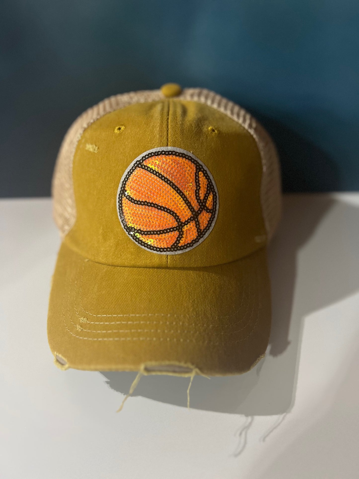 Sparkle Basketball Vintage Hat