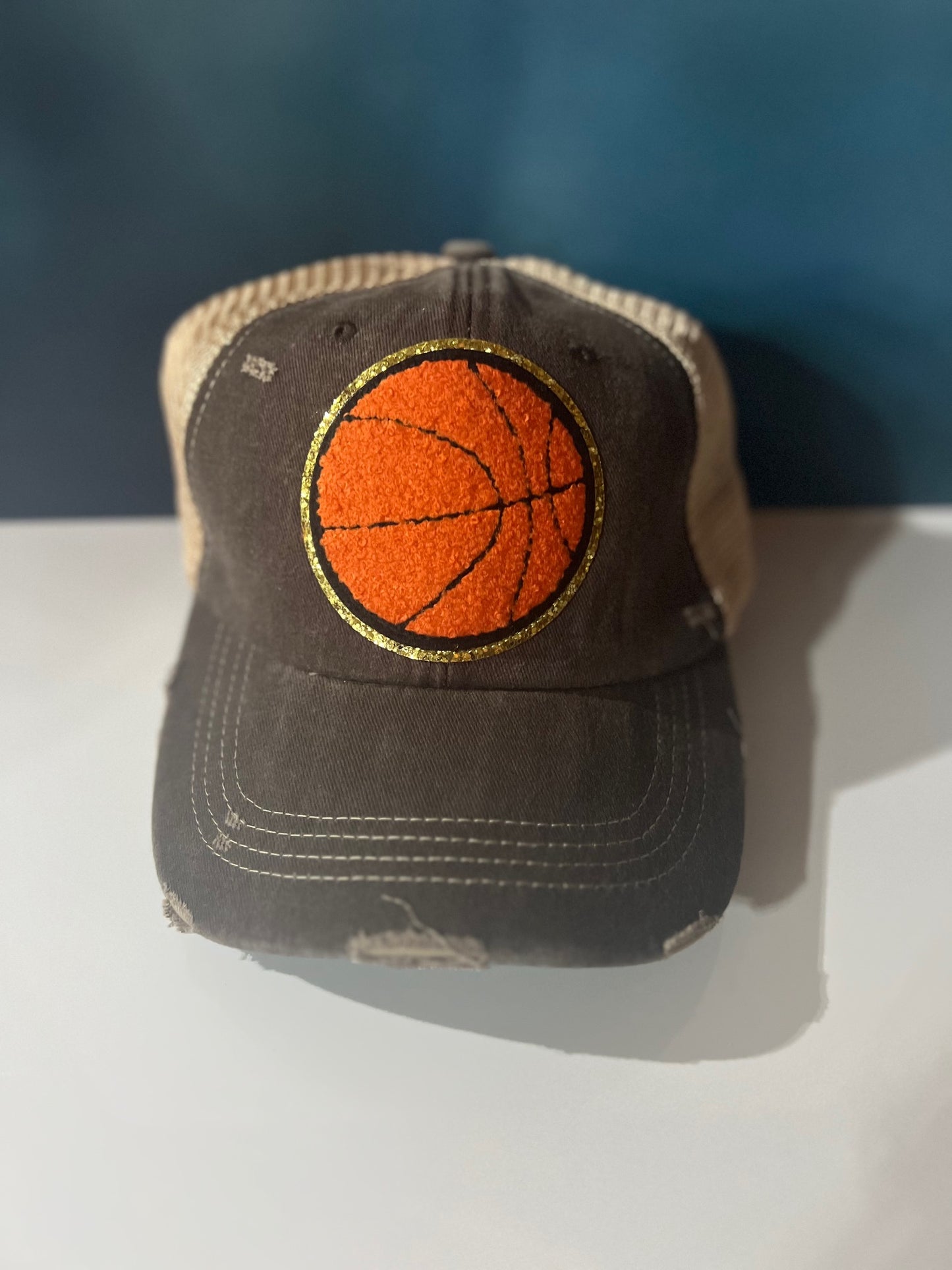 Basketball Chenille Vintage Hat