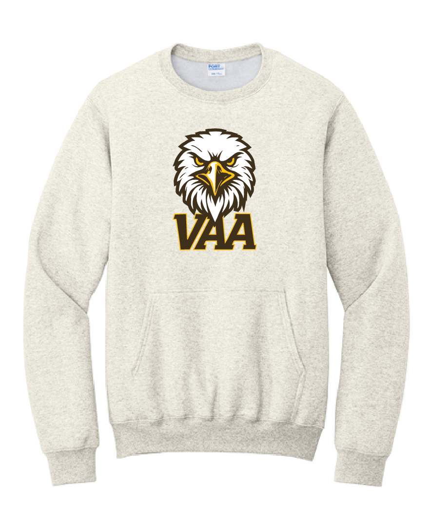 VAA - Port & Company® Crewneck Adult Pocket Sweatshirt - Screen Print