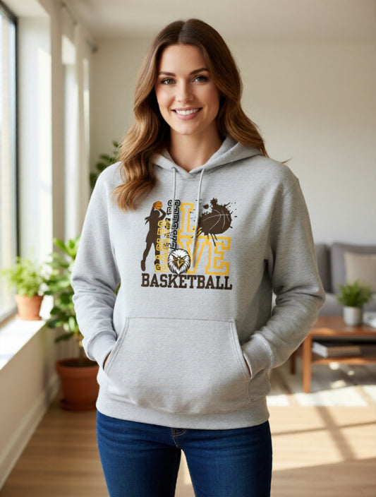 Apple Valley Girls Basketball - Port & Co™ Core Pullover Adult Hooded Sweatshirt