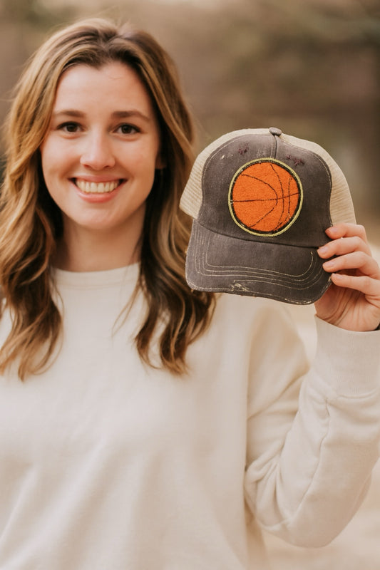 Basketball Chenille Vintage Hat