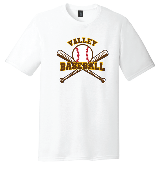 Valley Baseball - District Youth Perfect Tri ® Tee_with bats