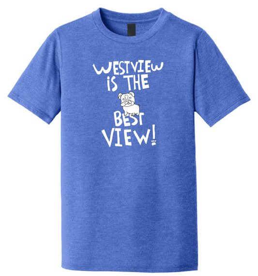 Westview Elementary - District ® Perfect Tri ® Tee - Westview Bulldog drawing
