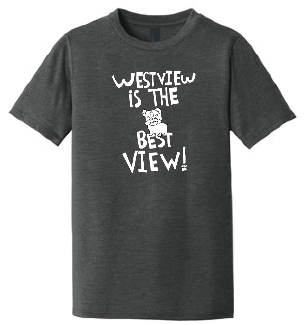 Westview Elementary - District ® Perfect Tri ® Tee - Westview Bulldog drawing