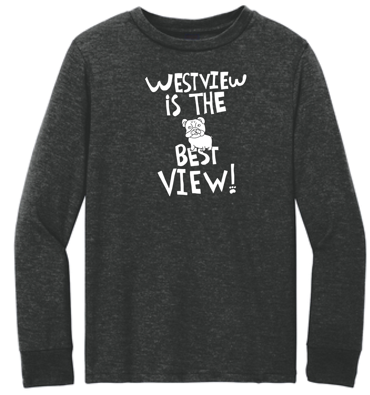 Westview Elementary - District ® Perfect Tri ® Tee - Westview Bulldog drawing