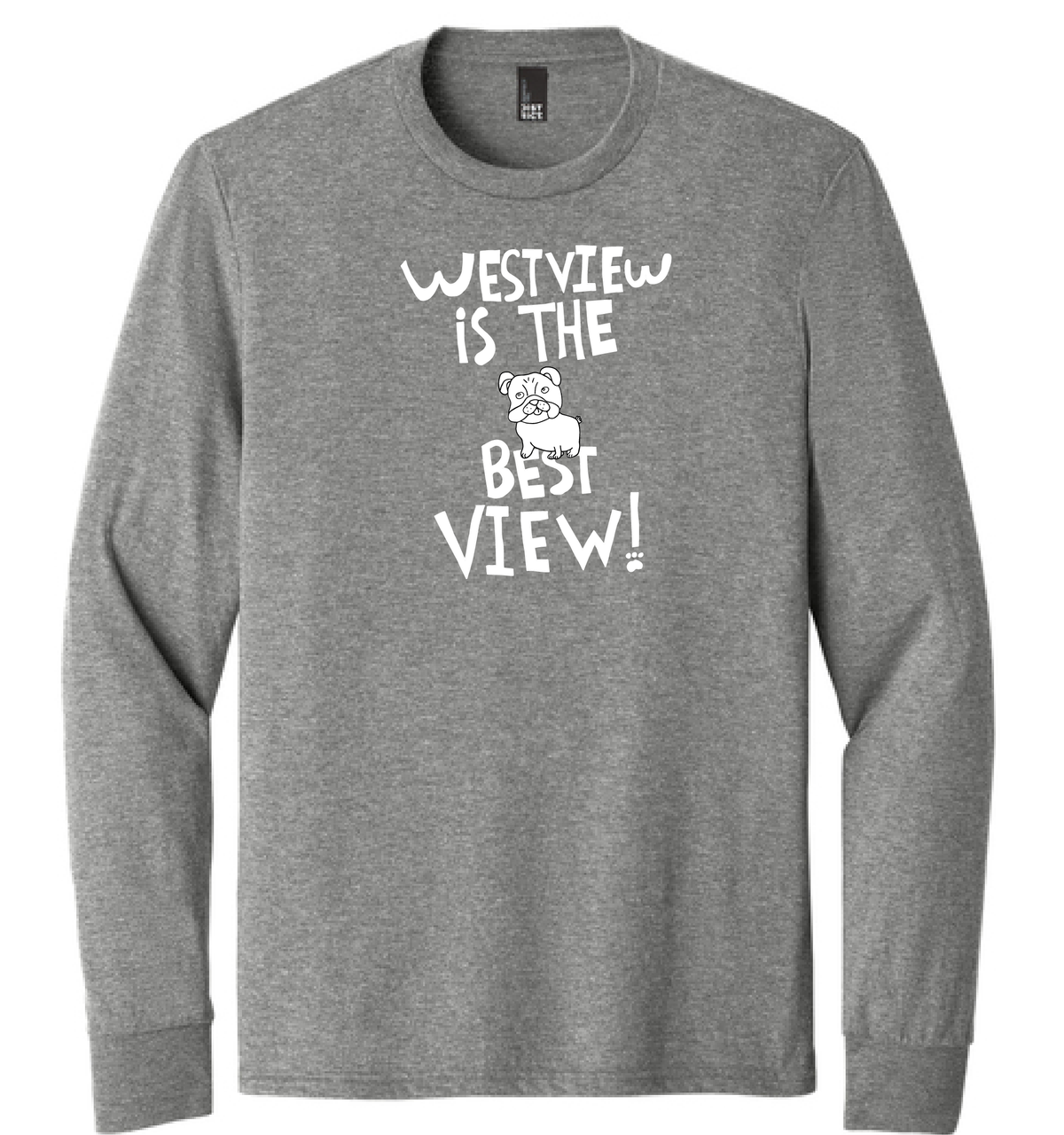 Westview Elementary - District ® Perfect Tri ® Tee - Westview Bulldog drawing