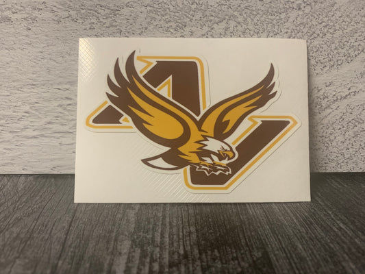 Apple Valley Vinyl Decal - Yellow Outline