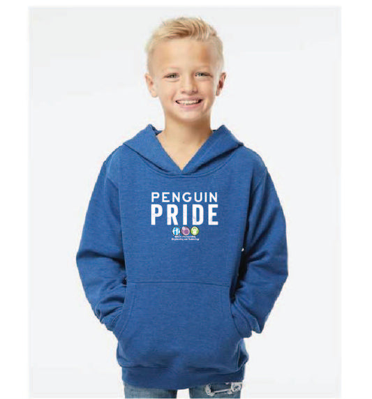 Echo Park - Penguin Pride Hooded Sweatshirt Youth and Adult