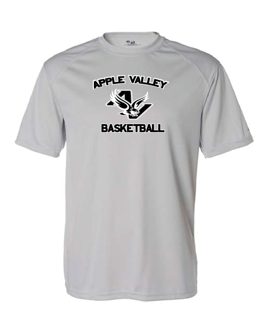 AV Basketball - Adult Wicking Short Sleeve T-Shirt in Graphite, Silver or Vegas Gold