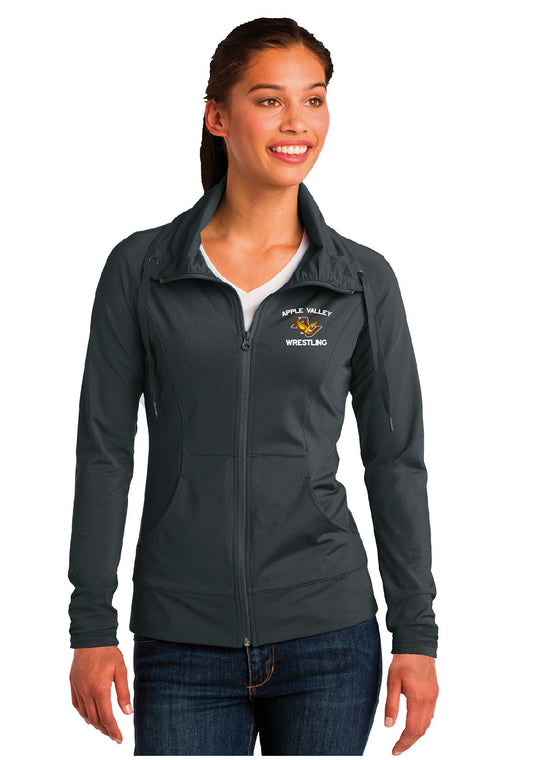 AV Wrestling - Sport-Tek® Ladies Sport-Wick® Stretch Full-Zip Jacket
