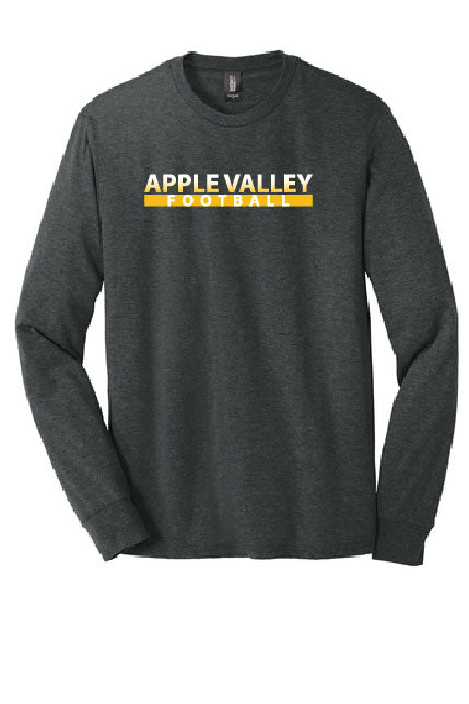 AV Highschool Football - District Long Sleeve Tee Black Frost