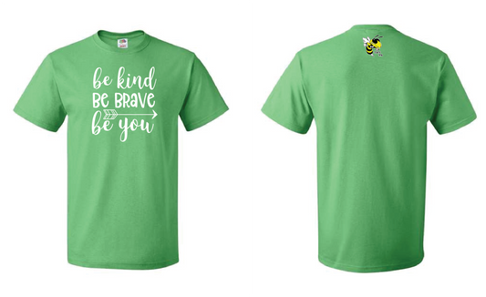 Harriet Bishop Elementary - Adult & Youth Cotton Short Sleeve T-Shirt Be Kind