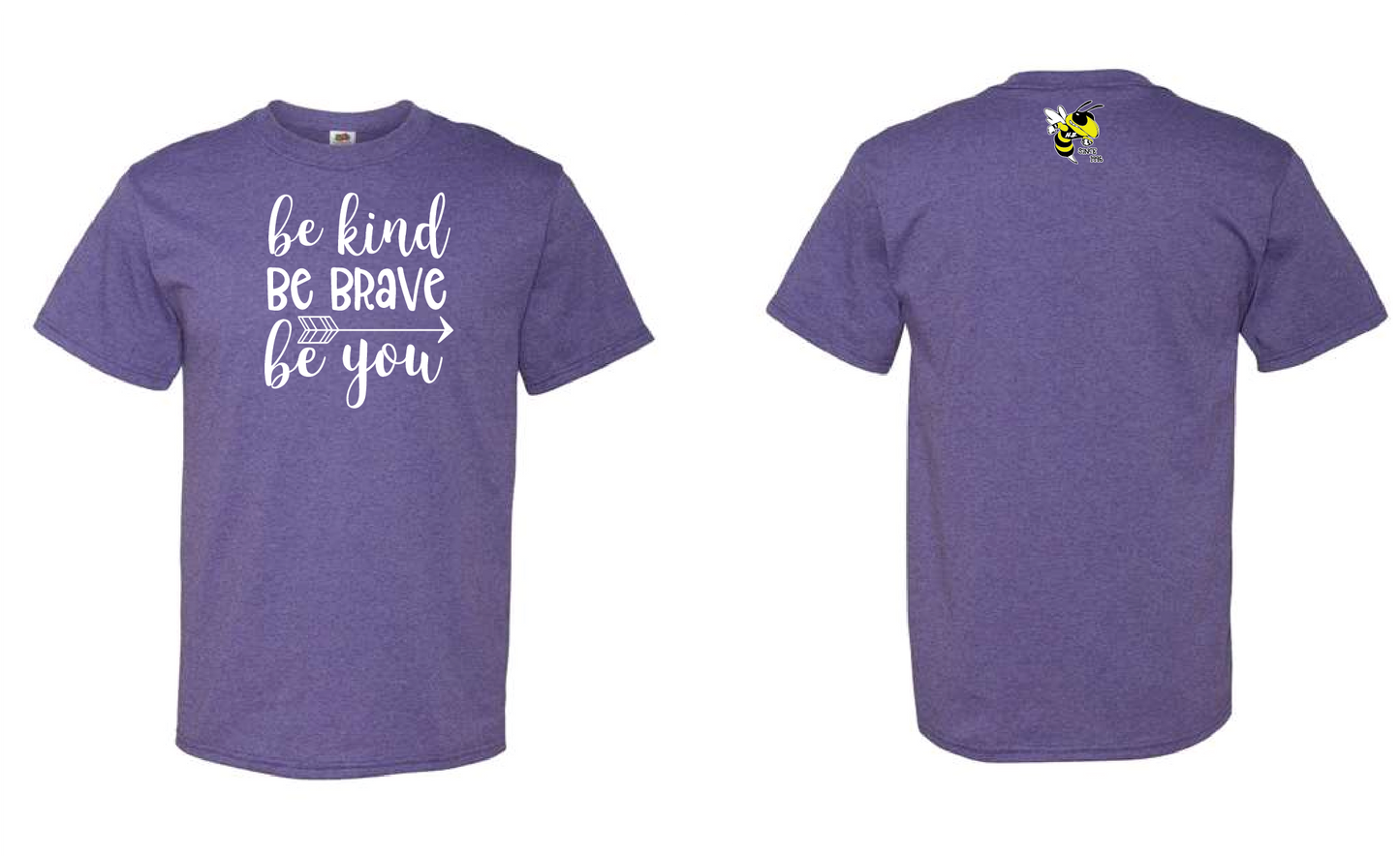 Harriet Bishop Elementary - Adult & Youth Cotton Short Sleeve T-Shirt Be Kind
