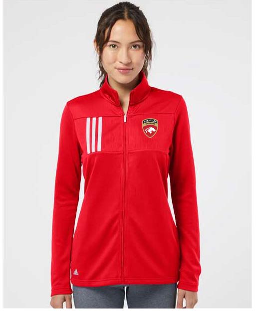 Lakeville Soccer - Adidas - Women's 3-Stripes Double Knit Full-Zip