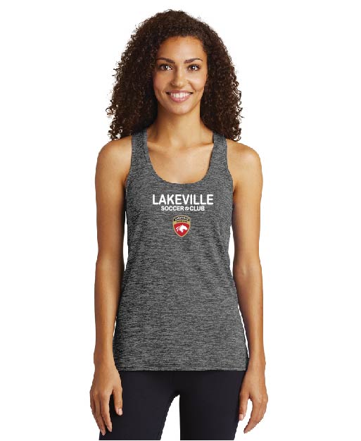 Lakeville Soccer - Sport-Tek® Ladies PosiCharge® Electric Heather Racerback Tank