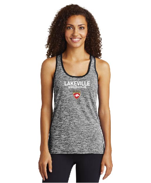 Lakeville Soccer - Sport-Tek® Ladies PosiCharge® Electric Heather Racerback Tank