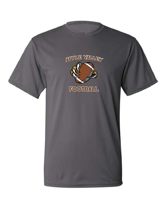 AV Highschool Football - Adult Wicking Short Sleeve T-Shirt - Graphite